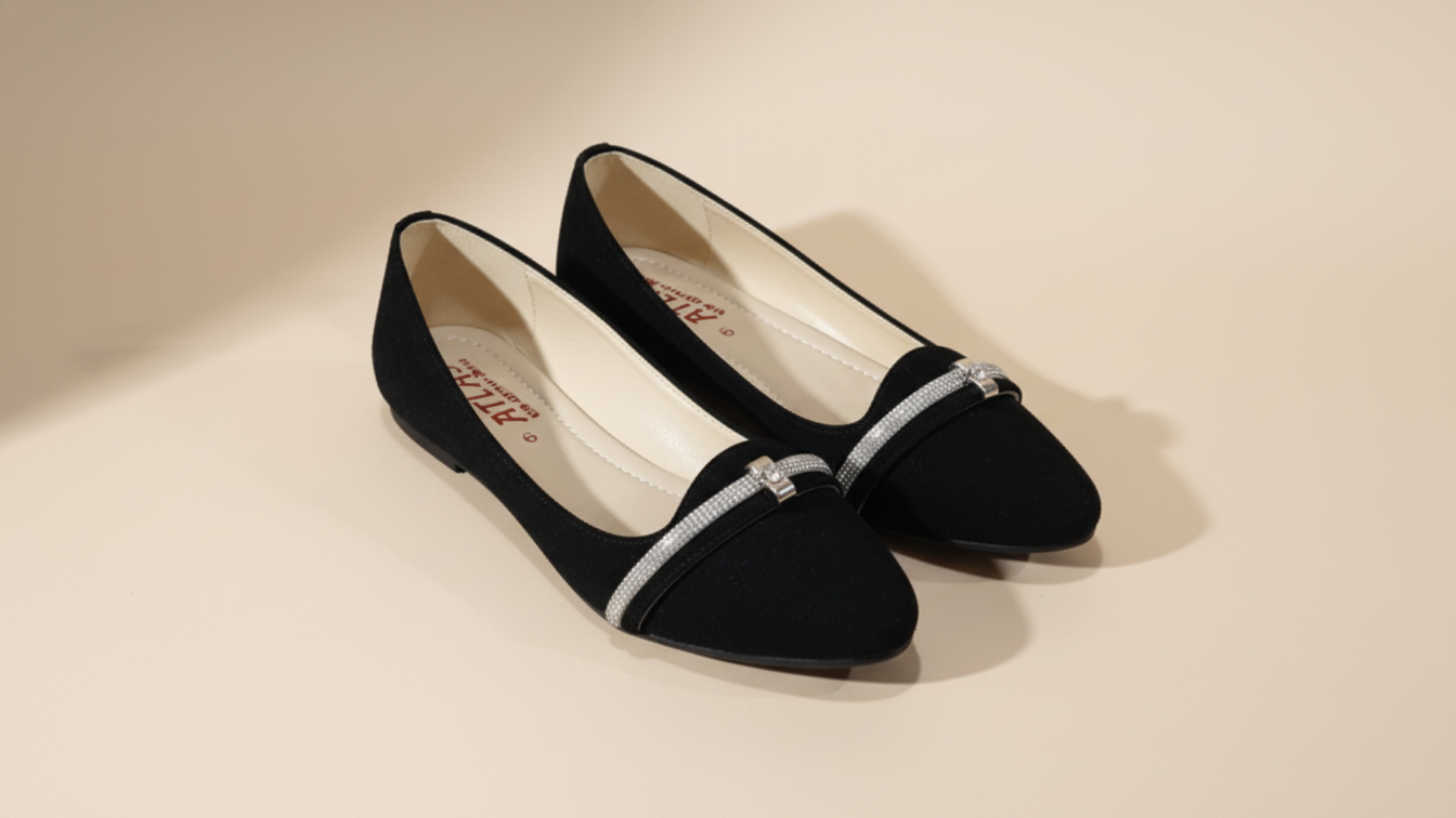 Professional studio product photography of a pair of footwear - Product Photography Template